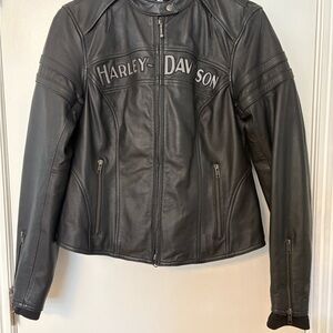 Harley-Davidson Black Leather Motorcycle Jacket